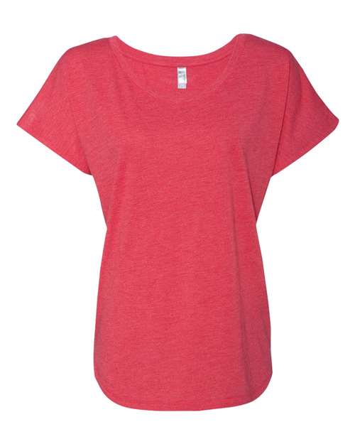 Women’s Triblend Dolman T-Shirt - Vintage Red Front