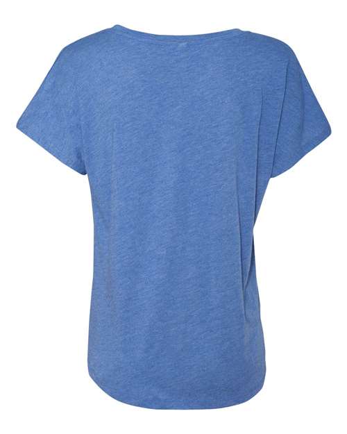Women’s Triblend Dolman T-Shirt - Vintage Royal Back
