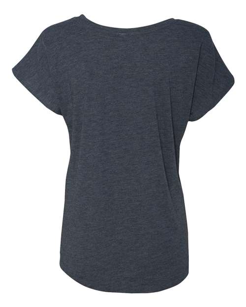 Women’s Triblend Dolman T-Shirt - Vintage Navy Back