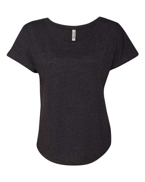 Women’s Triblend Dolman T-Shirt - Vintage Black Front