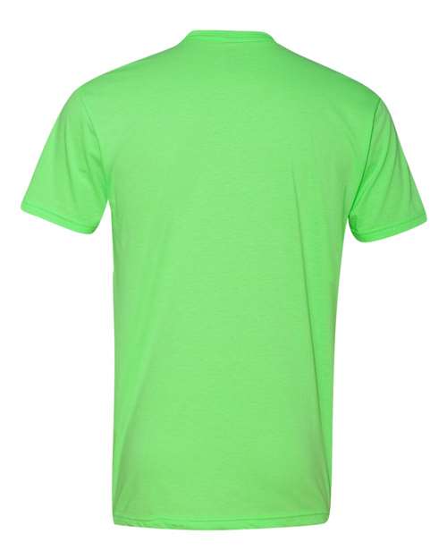 Unisex CVC T-Shirt - Neon Heather Green Back