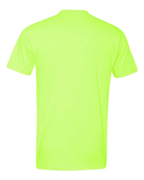 Unisex CVC T-Shirt - Neon Yellow Back