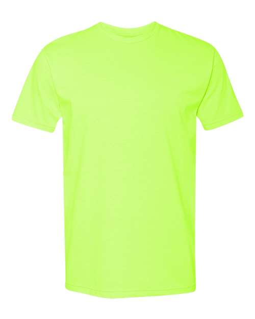 Unisex CVC T-Shirt - Neon Yellow Front
