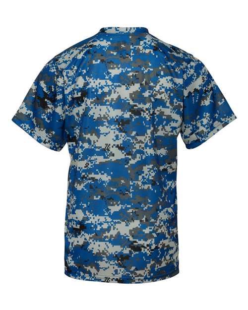 Youth Digital Camo T-Shirt - Royal Digital Back