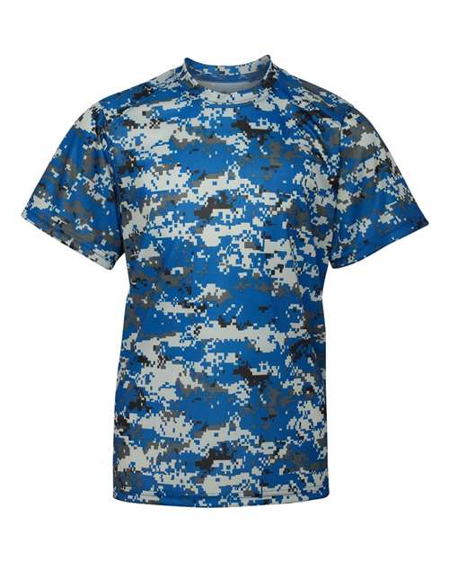 Youth Digital Camo T-Shirt - Royal Digital Front