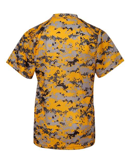Youth Digital Camo T-Shirt - Gold Digital Back