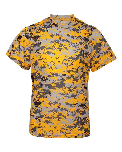 Youth Digital Camo T-Shirt - Gold Digital Front