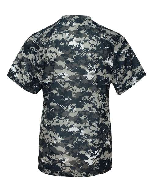 Youth Digital Camo T-Shirt - Navy Digital Back