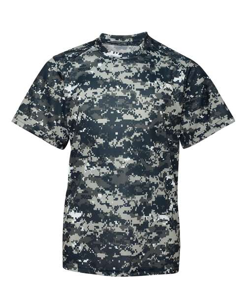 Youth Digital Camo T-Shirt - Navy Digital Front
