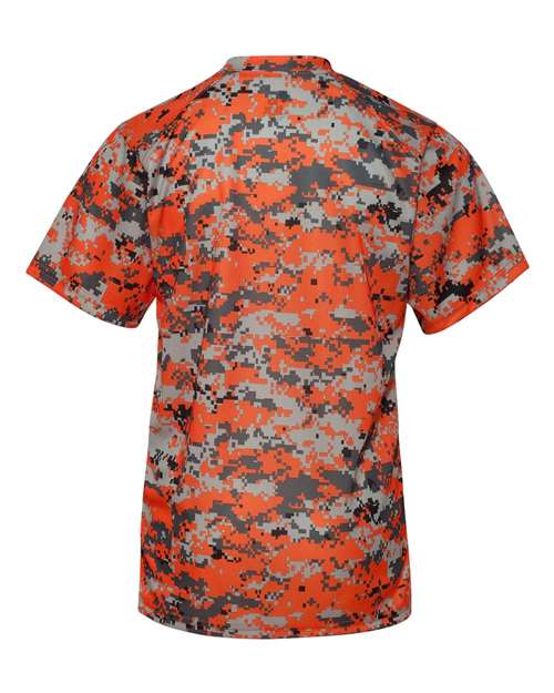 Youth Digital Camo T-Shirt - Burnt Orange Digital Back