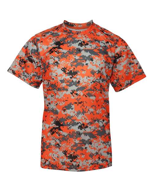 Youth Digital Camo T-Shirt - Burnt Orange Digital Front