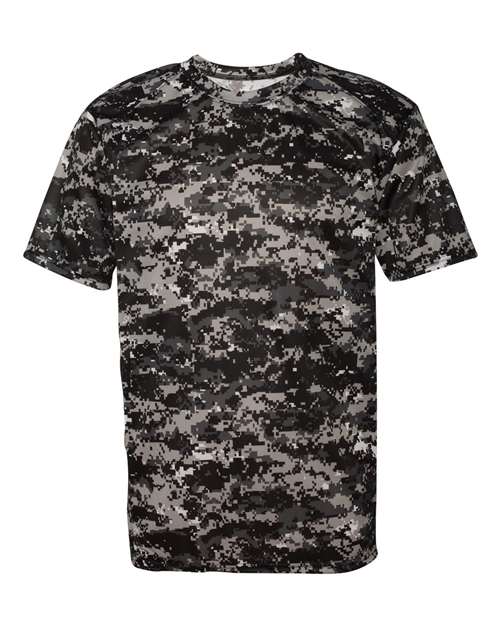 Men's Digital Camo T-Shirt - Black Digital Front