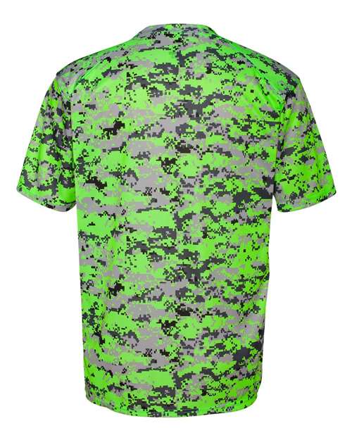 Men's Digital Camo T-Shirt - Lime Digital Back