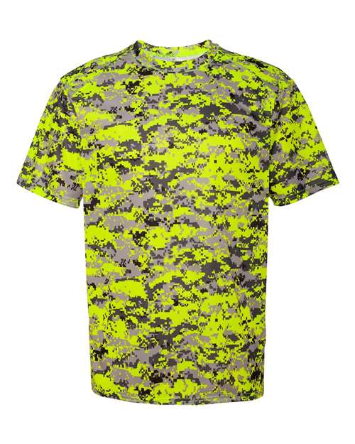 Men's Digital Camo T-Shirt - Safety Yellow Digital Front