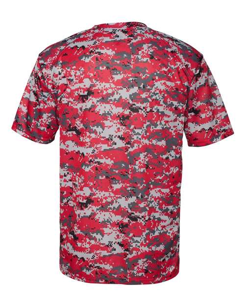 Men's Digital Camo T-Shirt - Red Digital Back