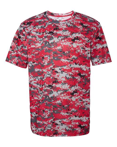 Men's Digital Camo T-Shirt - Red Digital Front
