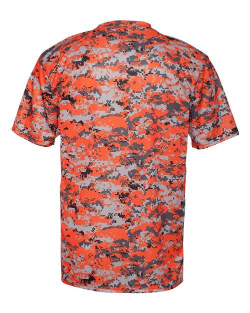 Men's Digital Camo T-Shirt - Burnt Orange Digital Back