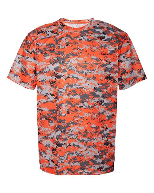 Men's Digital Camo T-Shirt - Burnt Orange Digital Front