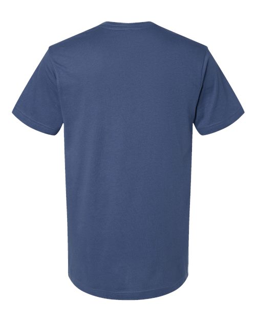 Unisex Fine Jersey Tee - Indigo Back
