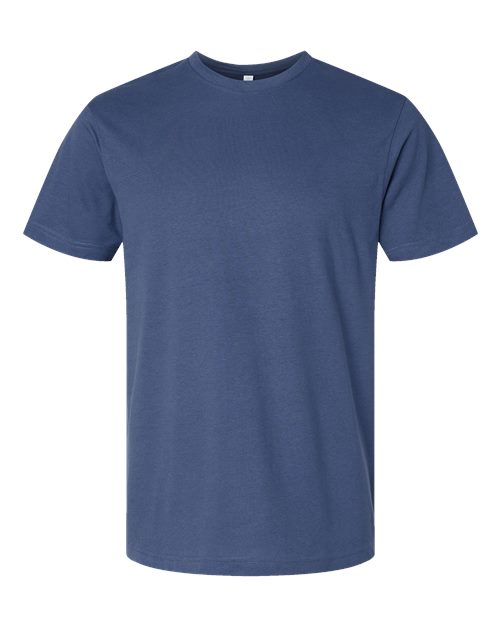Unisex Fine Jersey Tee - Indigo Front