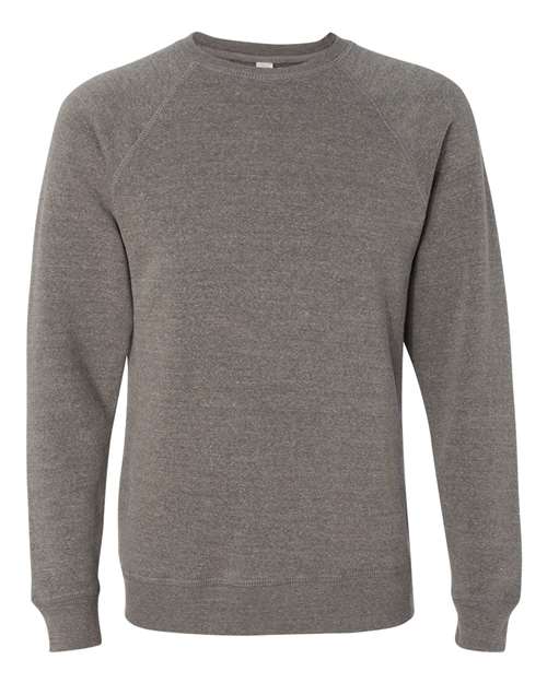 Unisex Special Blend Raglan Crewneck Sweatshirt - Nickel Front