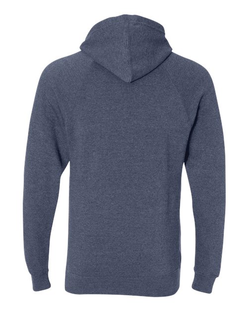 Unisex Special Blend Raglan Hooded Sweatshirt - Midnight Navy Back