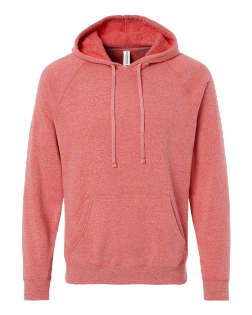 Unisex Special Blend Raglan Hooded Sweatshirt - Pomegranate Front