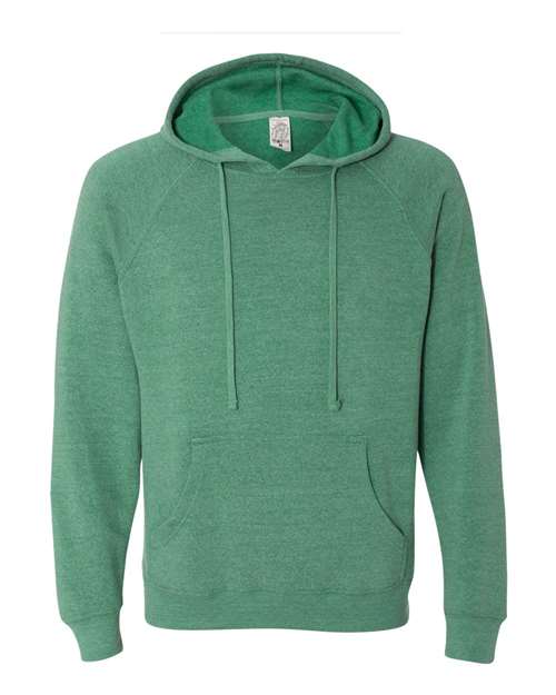 Unisex Special Blend Raglan Hooded Sweatshirt - Sea Green Front