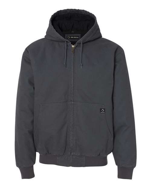 Men's Cheyenne Boulder Cloth™ Hooded Jacket with Tricot Quilt Lining - Charcoal Front