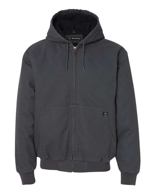 Men's Tall Cheyenne Boulder Cloth™ Hooded Jacket with Tricot Quilt Lining - Charcoal Front