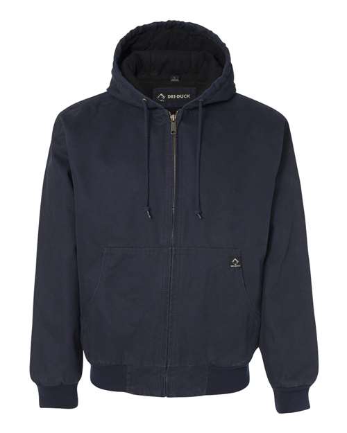 Men's Tall Cheyenne Boulder Cloth™ Hooded Jacket with Tricot Quilt Lining - Navy Front