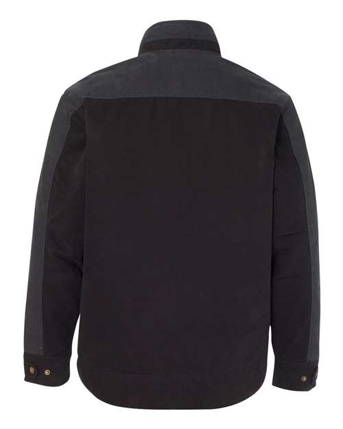 Men's Horizon Boulder Cloth™ Canvas Jacket - Black/ Charcoal Back