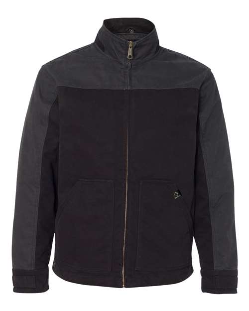 Men's Horizon Boulder Cloth™ Canvas Jacket - Black/ Charcoal Front