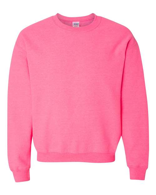Gildan Unisex Heavy Blend™ Crewneck Sweatshirt - Safety Pink Front