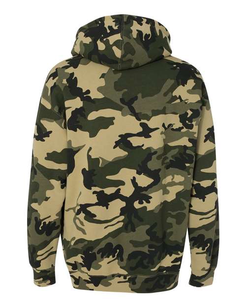 Unisex Heavyweight Hooded Sweatshirt - Army Camo Back