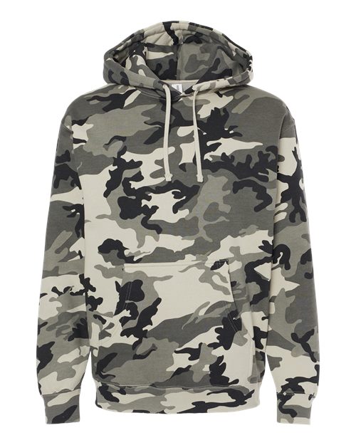 Unisex Heavyweight Hooded Sweatshirt - Snow Camo Front