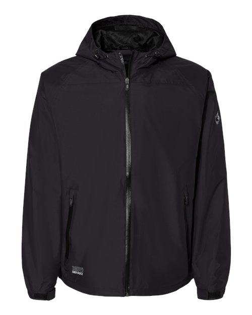 Unisex Torrent Waterproof Hooded Jacket - Black Front