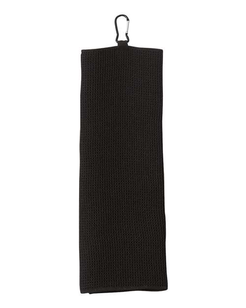 Fairway Golf Towel - Black Front