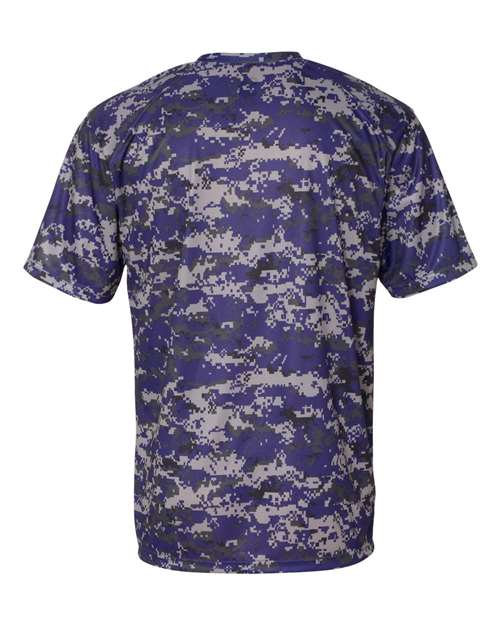 Men's Digital Camo T-Shirt - Purple Digital Back