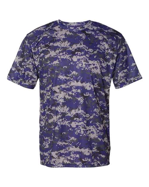 Men's Digital Camo T-Shirt - Purple Digital Front