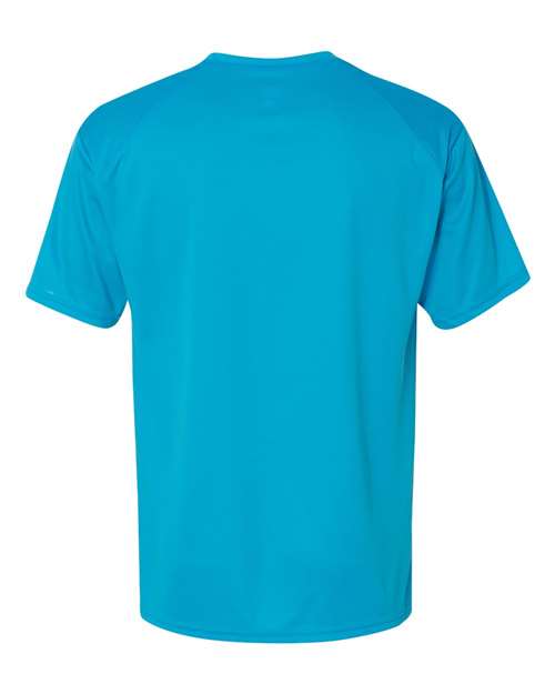 Men's B-Core Sport Shoulders T-Shirt - Electric Blue Back