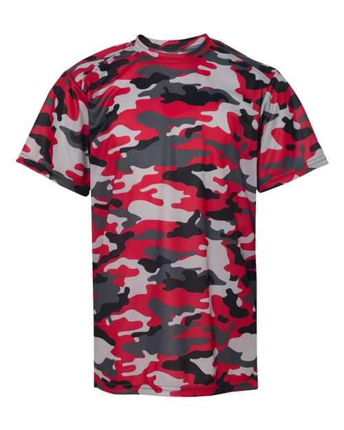 Youth Camo T-Shirt - Red Front