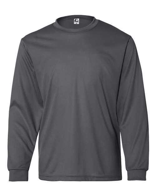 Youth Performance Long Sleeve T-Shirt - Graphite Front