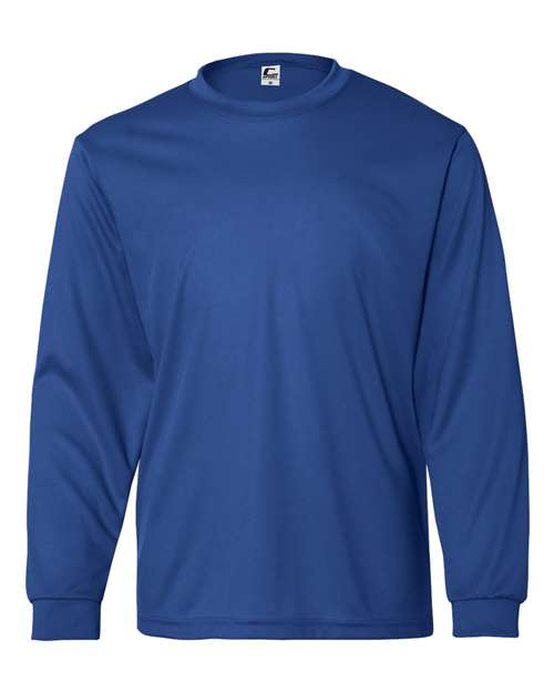 Youth Performance Long Sleeve T-Shirt - Royal Front