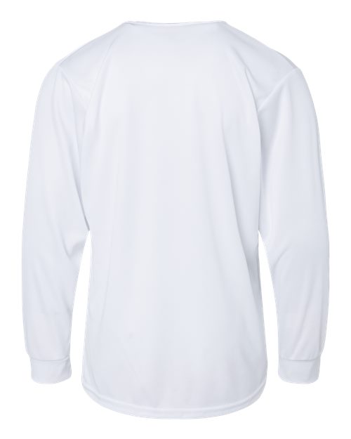 Youth Performance Long Sleeve T-Shirt - White Back