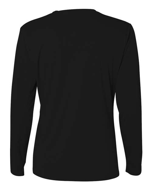 Women's Performance Long Sleeve T-Shirt - Black Back