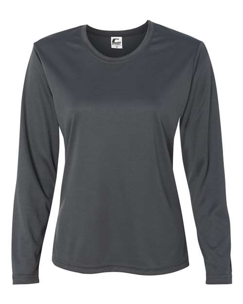 Women's Performance Long Sleeve T-Shirt - Graphite Front