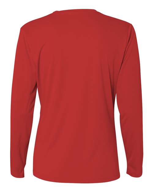 Women's Performance Long Sleeve T-Shirt - Red Back