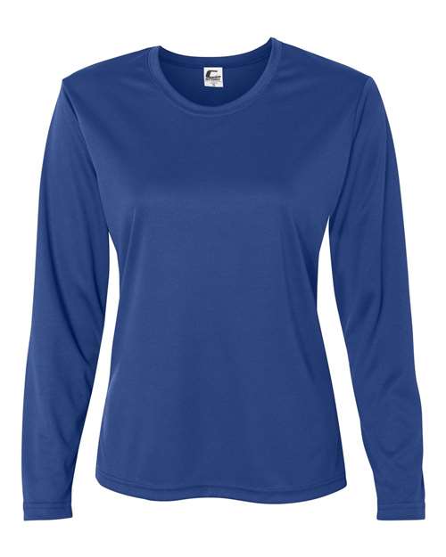 Women's Performance Long Sleeve T-Shirt - Royal Front