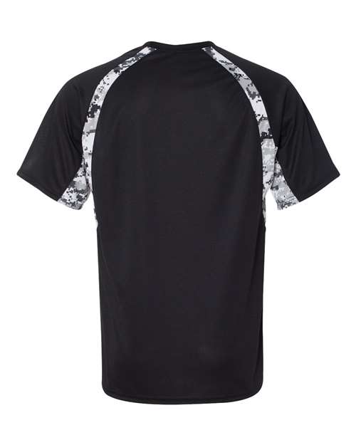Men's Hook Digital T-Shirt - Black/ White Back